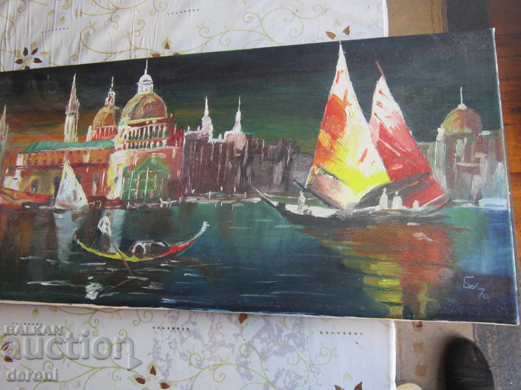 Old painting Oil on canvas signed dated - 6 Old painting Oil on canvas signed dated - 6