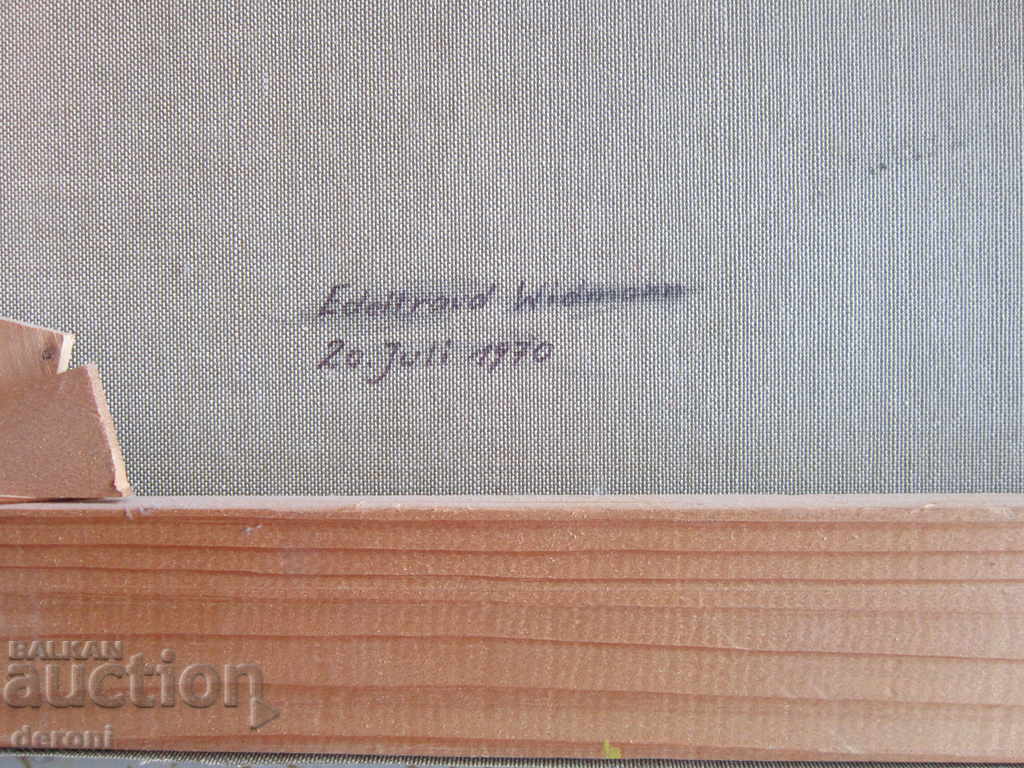 Old painting Oil on canvas signed dated - 7 Old painting Oil on canvas signed dated - 7