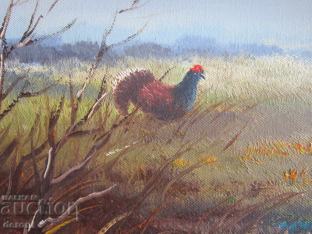 Delivery of Great Old oil painting on canvas signed Delivery of Great Old oil painting on canvas signed