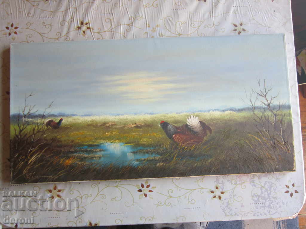 Great Old oil painting on canvas signed - 6 Great Old oil painting on canvas signed - 6