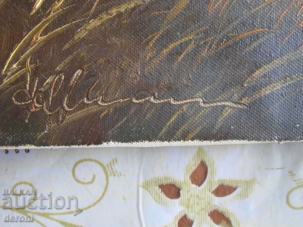 Great Old oil painting on canvas signed - 7 Great Old oil painting on canvas signed - 7