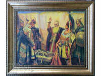 «Ο Khan Kubrat and his sons», Dimitar Gyuzhenov, ζωγραφική