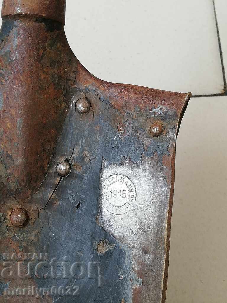 Auction Shaft tool German blade 1915 WW1 First World Auction Shaft tool German blade 1915 WW1 First World