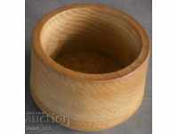 Wooden rounded bowl
