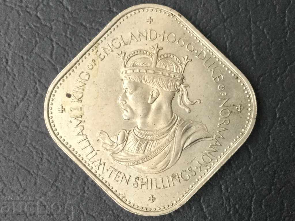 10 Shilling Gernsey 1966 Jubilee William First Normandy 1066