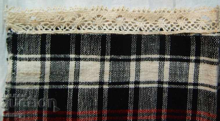 Δημοπρασία Παλιά υφασμένα υφάσματα με δαντέλα 70 x 35 cm