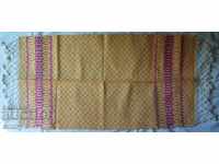 Old woven cloth with lace 90 x 38 cm
