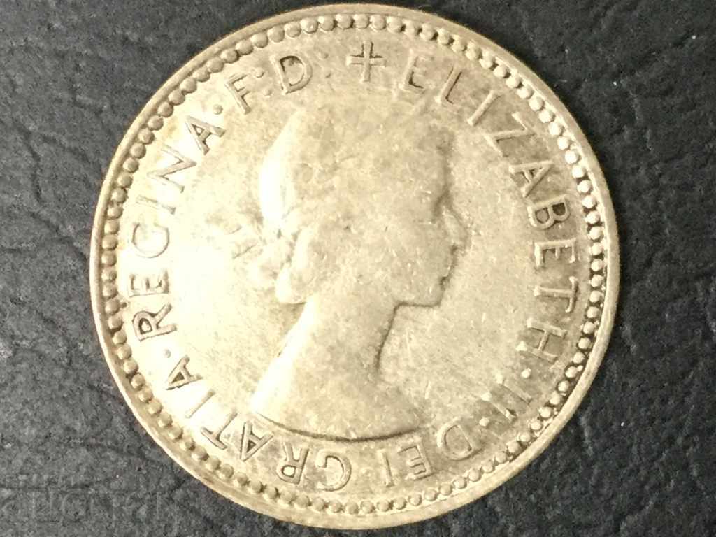 6 pence Australia 1962 silver Elizabeth with price 14.00 BGN | € 7.16 6 pence Australia 1962 silver Elizabeth with price 14.00 BGN | € 7.16