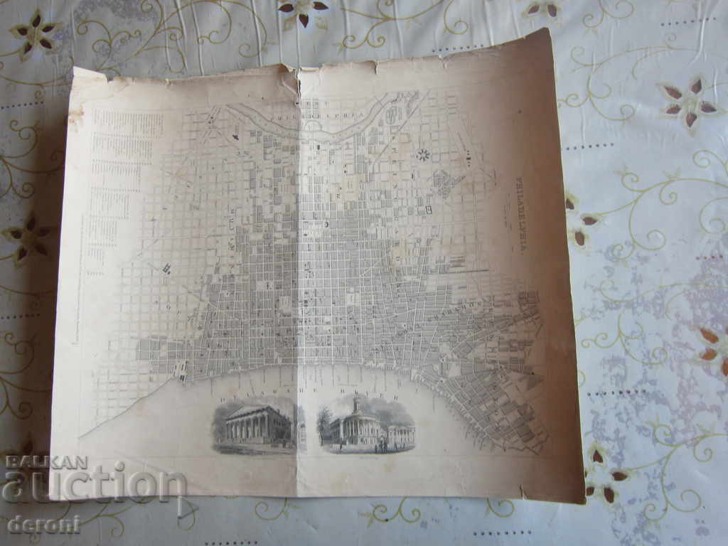 American map Philadelphia 1840 - 7 American map Philadelphia 1840 - 7