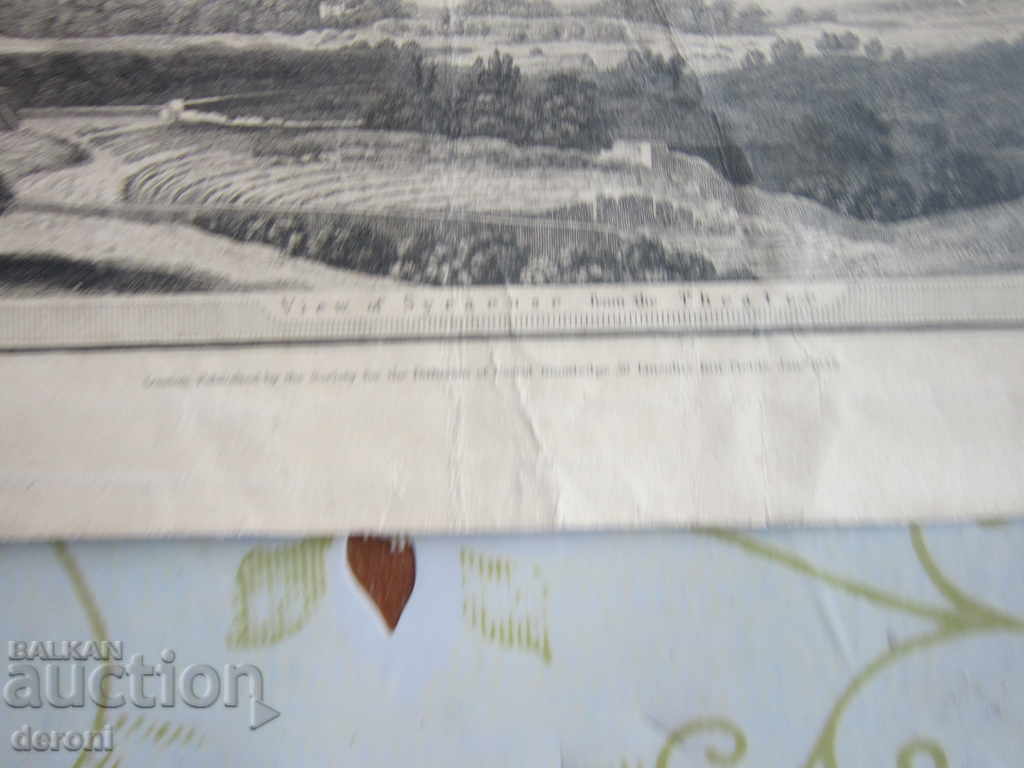 Auction Old map of Syracuse 1839 Auction Old map of Syracuse 1839