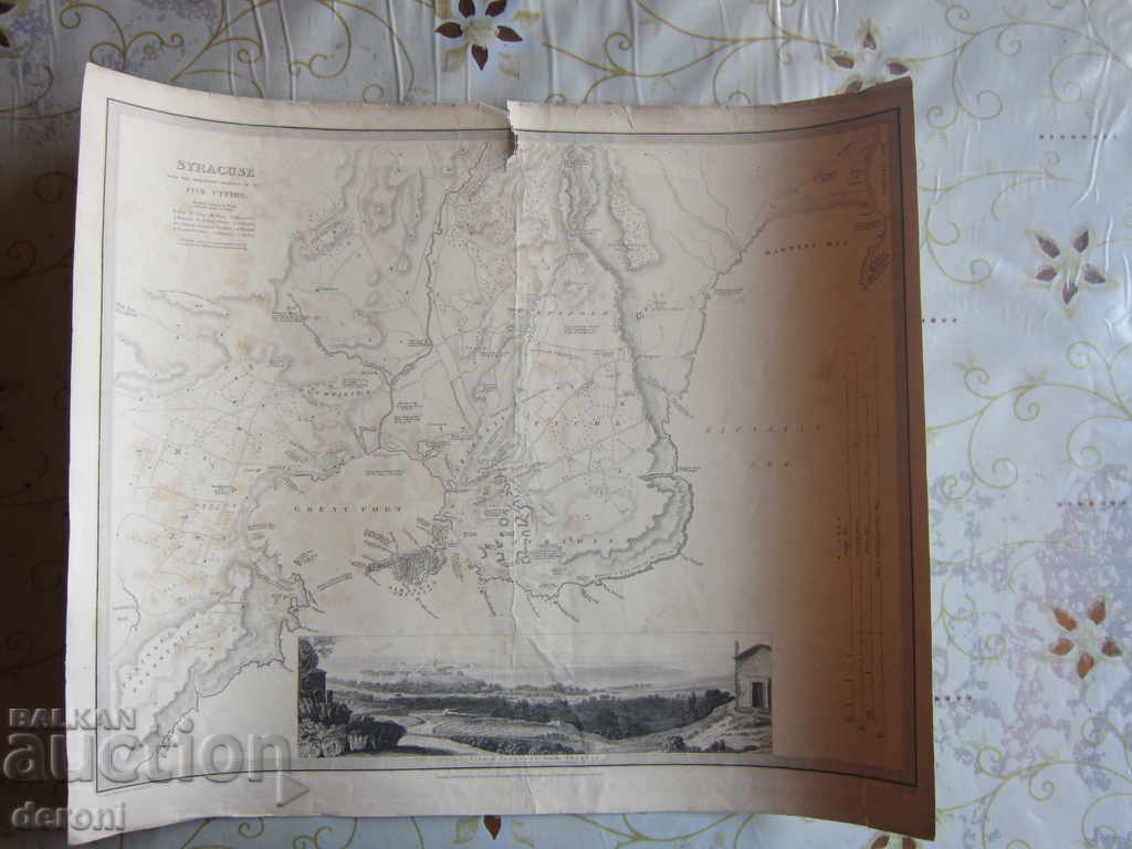 Old map of Syracuse 1839 - 5 Old map of Syracuse 1839 - 5