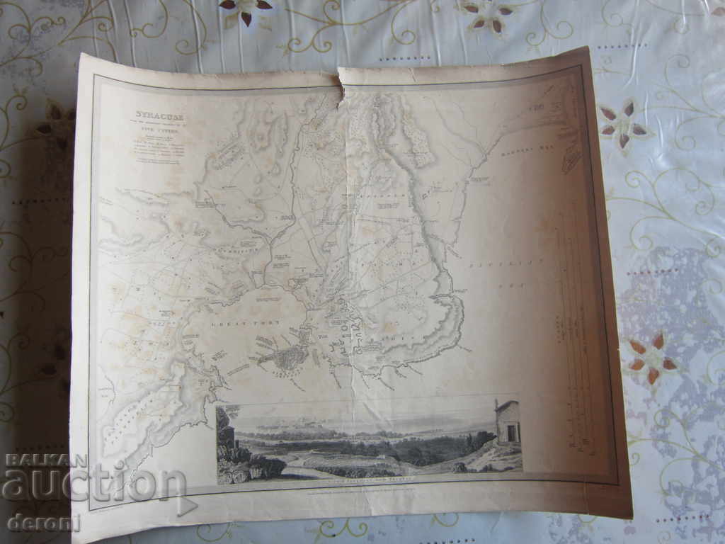 Old map of Syracuse 1839 - 7 Old map of Syracuse 1839 - 7