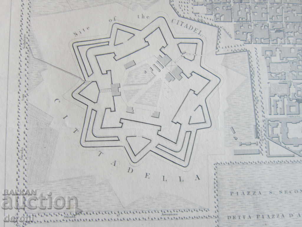 Old map of Torino 1833 - 5 Old map of Torino 1833 - 5