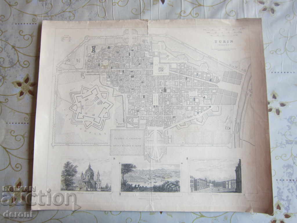 Old map of Torino 1833 - 7 Old map of Torino 1833 - 7