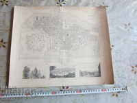 Old map of Torino 1833