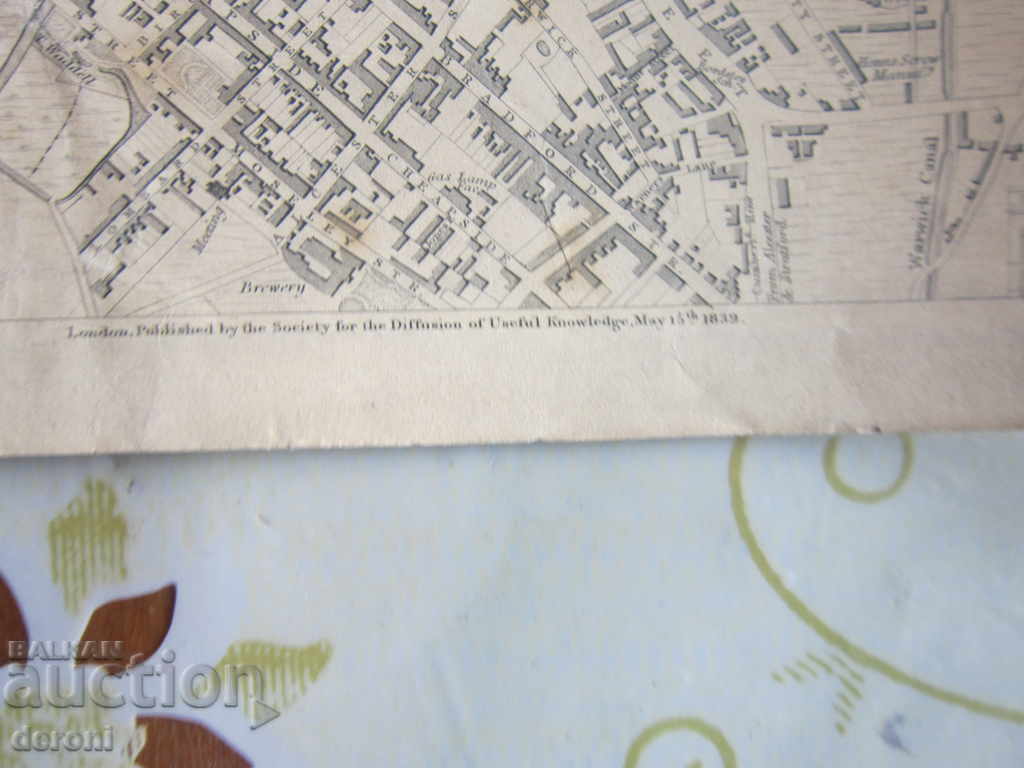 Παράδοση Ο παλιός χάρτης του Μπέρμιγχαμ 1839