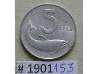 5 лири 1953 Италия