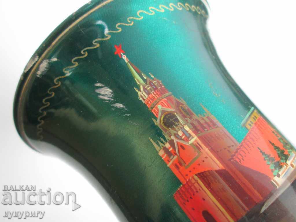 Rare Old Prize Soccer Cup USSR painted signed 1962. - 6 Rare Old Prize Soccer Cup USSR painted signed 1962. - 6
