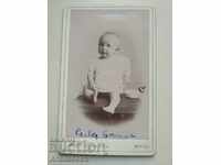 Photography Picture card P. Tchernev Vratza Baby with a toy