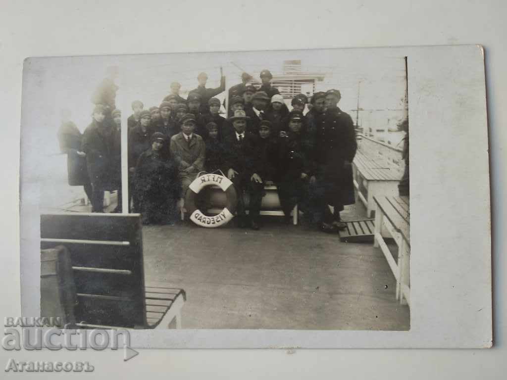 Old photo Ship on the deck