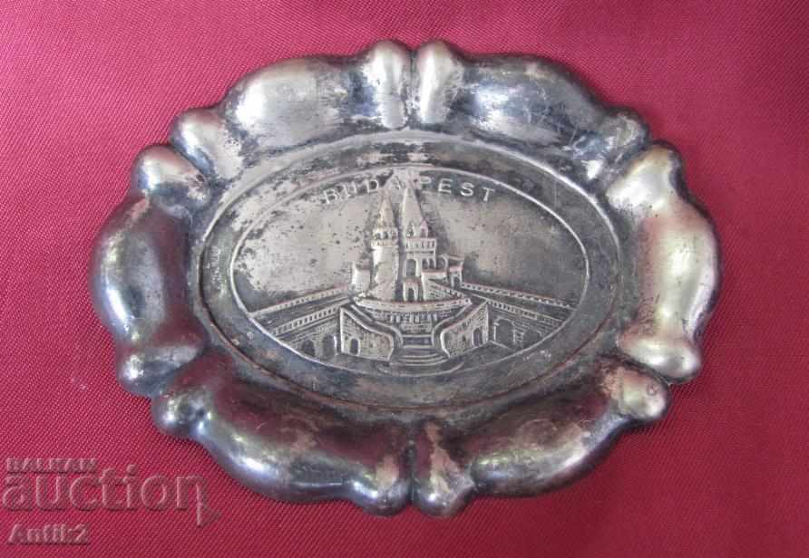 19th century Metal Plaque Budapest - 5