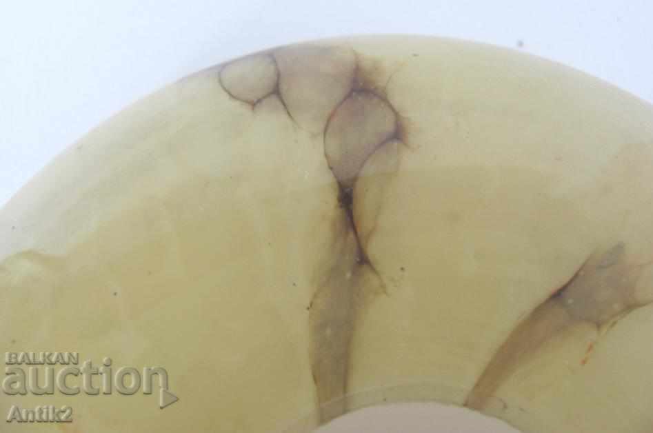 Old Art Deco Opaline Glass Glass for Lamp - 6 Old Art Deco Opaline Glass Glass for Lamp - 6