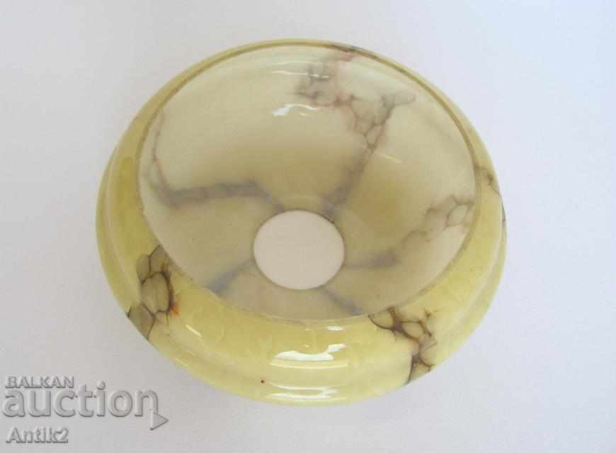 Old Art Deco Opaline Glass Glass for Lamp - 7 Old Art Deco Opaline Glass Glass for Lamp - 7