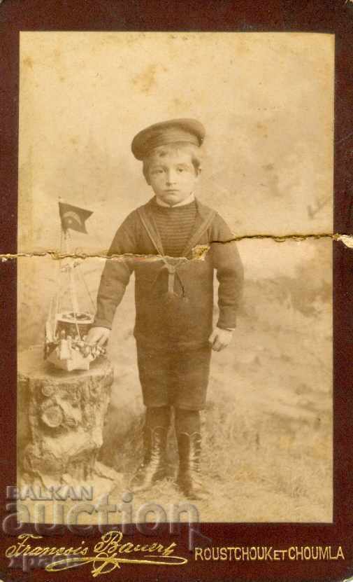 OLD PHOTOGRAPH - CARDBOARD - FR. BAUER - RUSE - M0743 OLD PHOTOGRAPH - CARDBOARD - FR. BAUER - RUSE - M0743