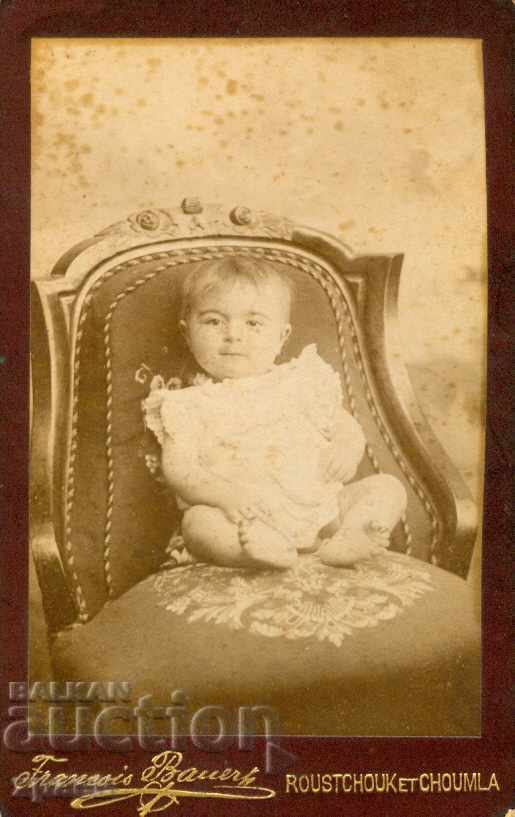 OLD PHOTO - CARDBOARD - FR. BAUER - RUSE - M0744