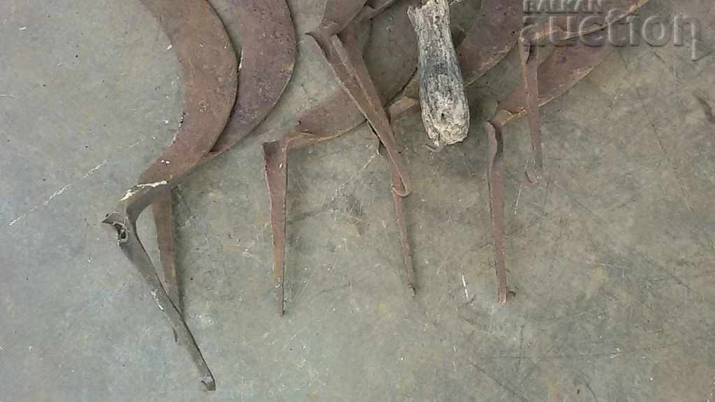 lot of antique sickles sickle mower - 5 lot of antique sickles sickle mower - 5