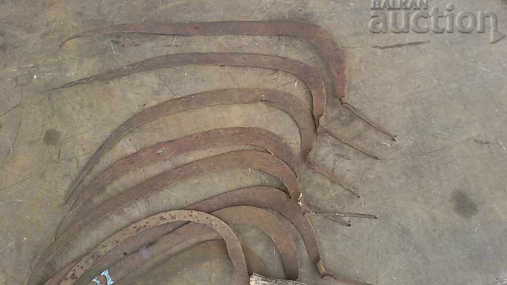 lot of antique sickles sickle mower - 6 lot of antique sickles sickle mower - 6