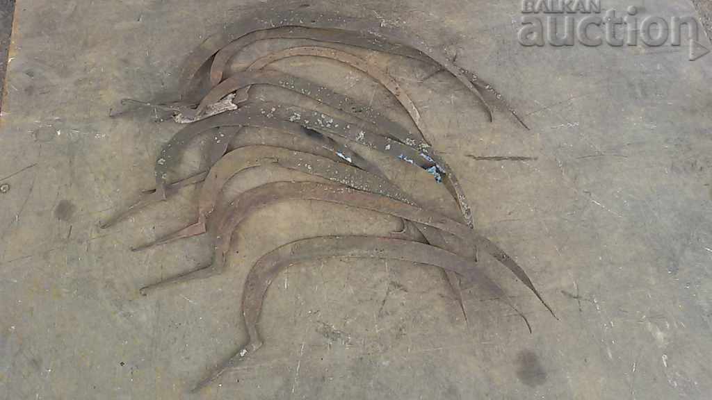 lot of antique sickles sickle mower - 7 lot of antique sickles sickle mower - 7