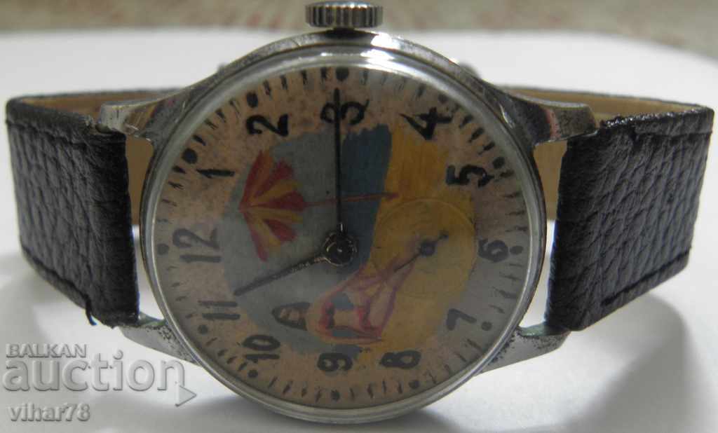 CEAS BĂRBĂTESC - ZIM - POBEDA CU CADRAN PICTAT CEAS BĂRBĂTESC - ZIM - POBEDA CU CADRAN PICTAT