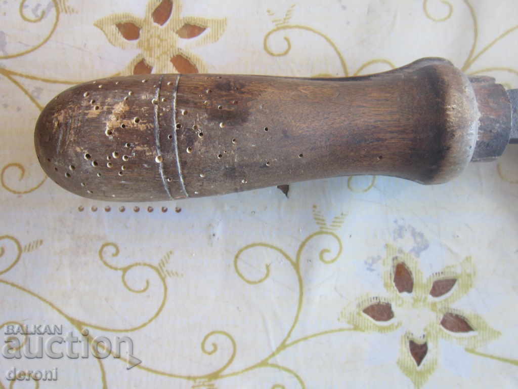 Auction Old German saddle ax machete knife 19th century Auction Old German saddle ax machete knife 19th century