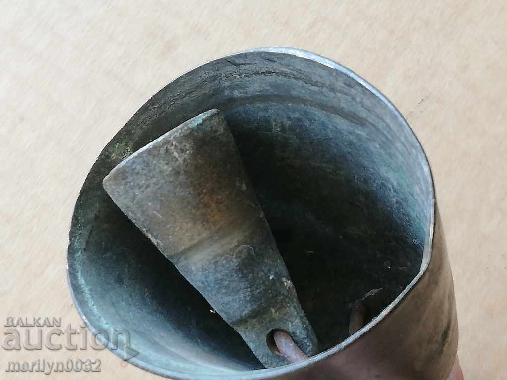 Old bronze vat, bell, clapper, bell - 6