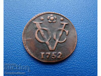 Utrecht ½ Duit 1752 Rare