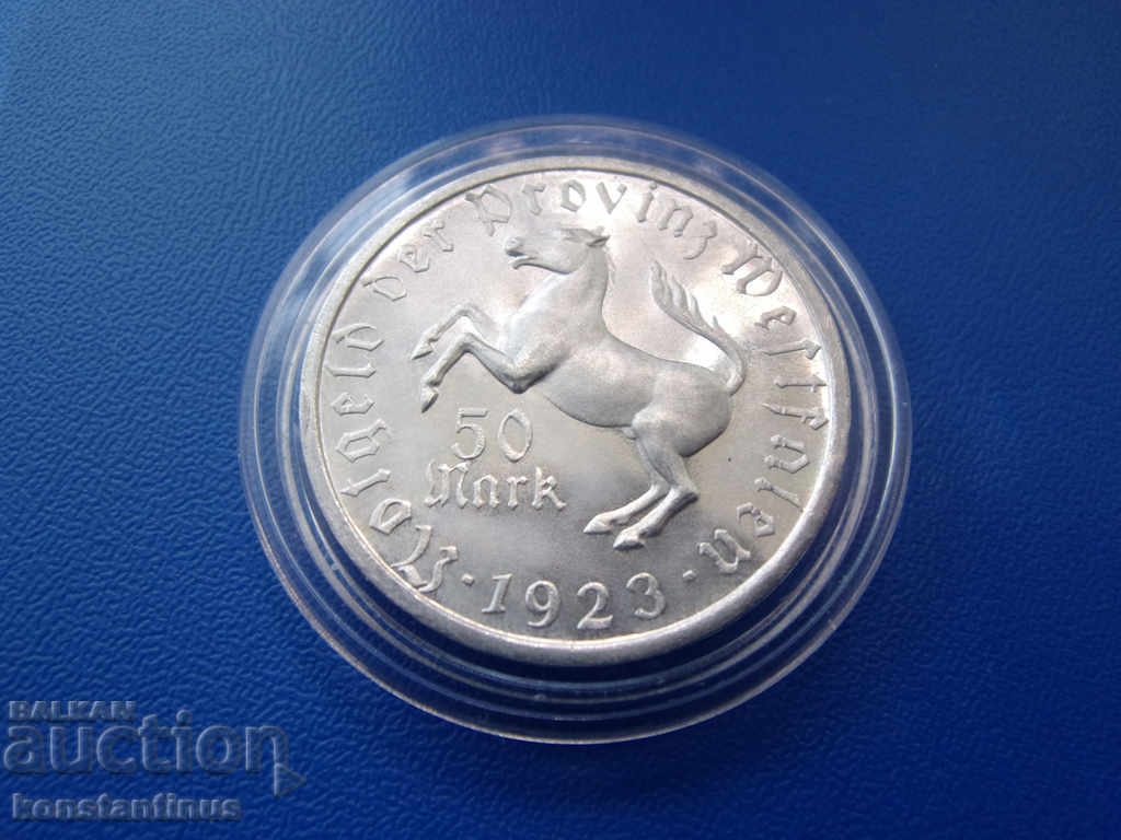 Westphalia 50 Mar 1923 UNC N16 (92587Ex) cu preț € 23.01 | 45.00 BGN