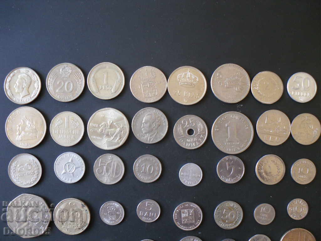 Лот чуждестранни монети, 50 броя - 5 Лот чуждестранни монети, 50 броя - 5