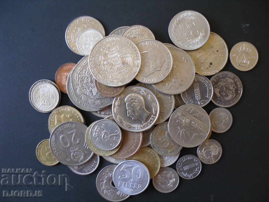 Лот чуждестранни монети, 50 броя - 7 Лот чуждестранни монети, 50 броя - 7