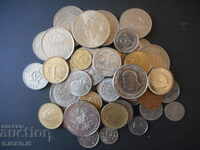 Lot foreign coins, 50 pieces