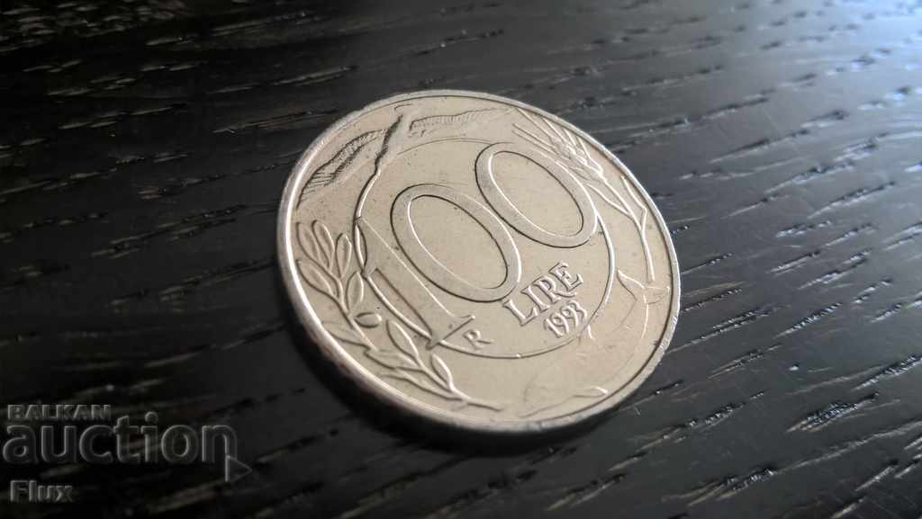 Монета - Италия - 100 лири | 1993г.