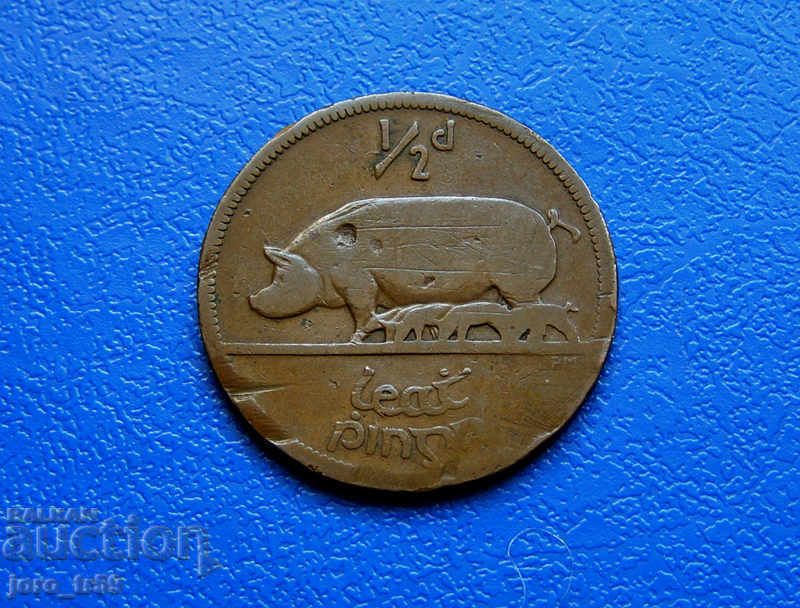 Ireland ½ penny (½ Pingin) - 1937 - Ireland / Eire with price 5.00 BGN | € 2.56 Ireland ½ penny (½ Pingin) - 1937 - Ireland / Eire with price 5.00 BGN | € 2.56