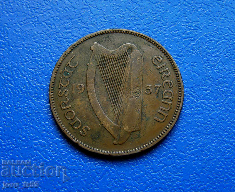 Ирландия ½ пени (½ Pingin) - 1937 г. - Ireland / Ейре