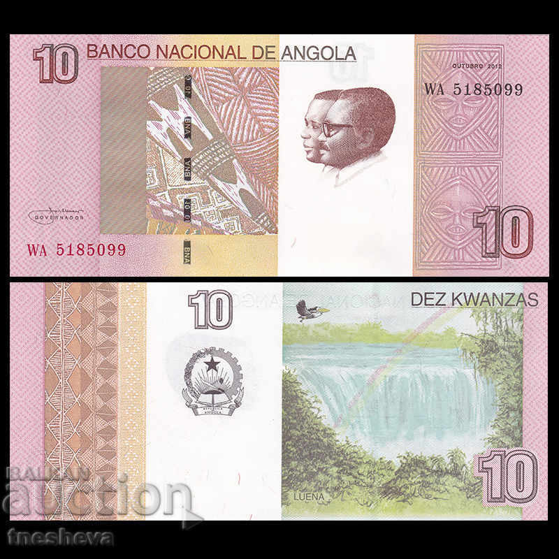 Auction Angola SET 2 PCS, 5 + 10 Kwanzas, 2012 (2017), P-NEW, UNC Auction Angola SET 2 PCS, 5 + 10 Kwanzas, 2012 (2017), P-NEW, UNC