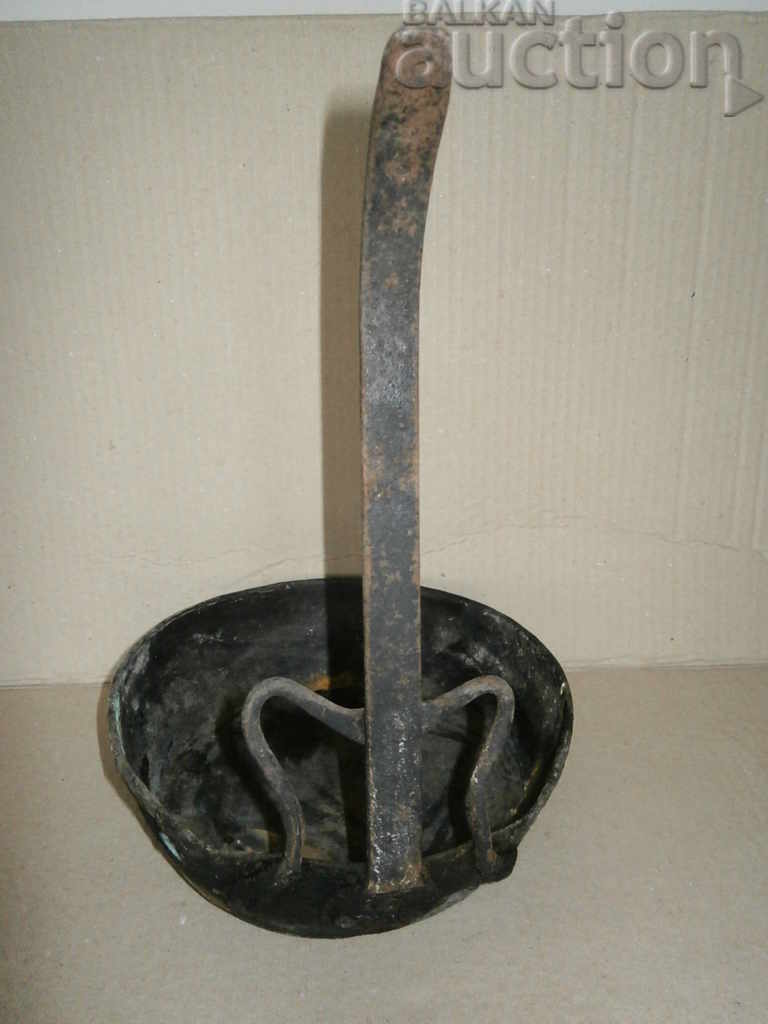 Auction revival copper copper pan original old 18th century Auction revival copper copper pan original old 18th century