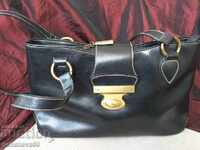 Black bag, "DAVIDJONES" - genuine leather