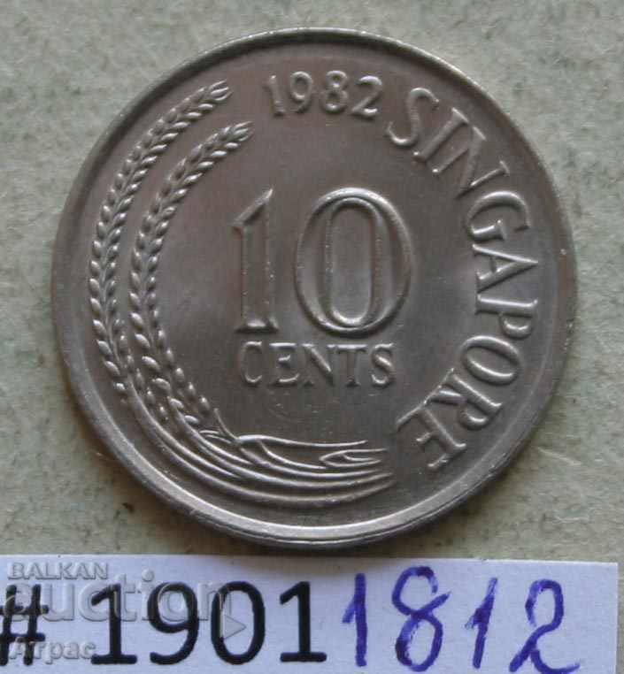 10 цента 1982 Сингапур