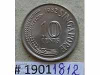 10 цента 1982 Сингапур