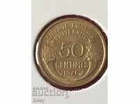 France 50 centimeters 1941 UNC!