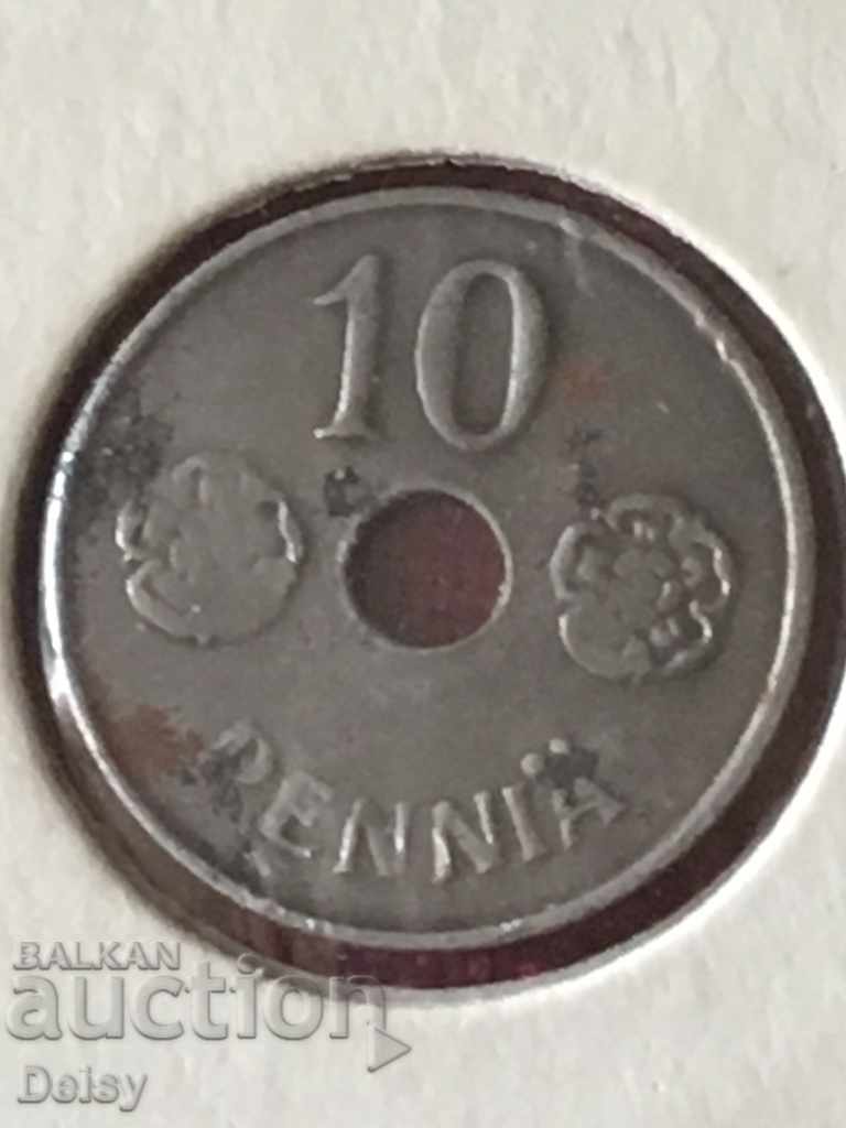 Finlanda 10 penny 1944